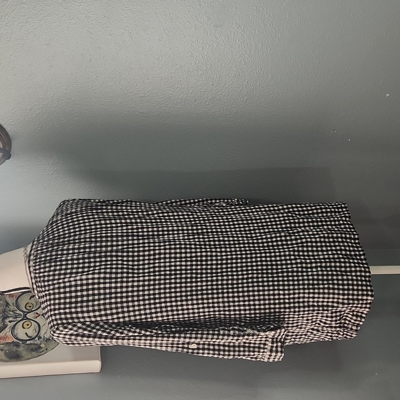 Joie White and Black Eguine Gingham Shirtdress - Picture 4 of 7